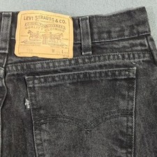 Levi's VTG Jeans Men's 33x32 Black 350 Relaxed Fit Tapered 40550 Made In USA 80s