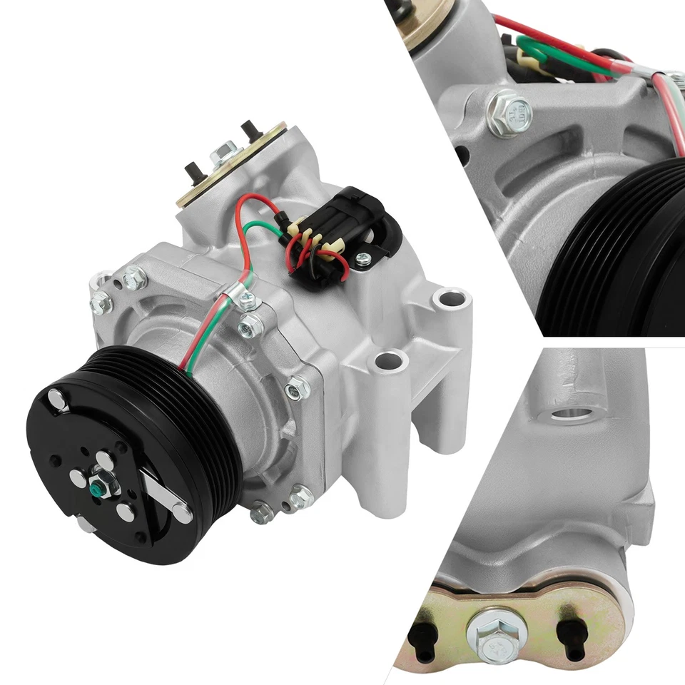 For 2002-2009 Chevy Trailblazer GMC Envoy 4.2L A/C Compressor 25825339 w/ Clutch - Image 2 of 4
