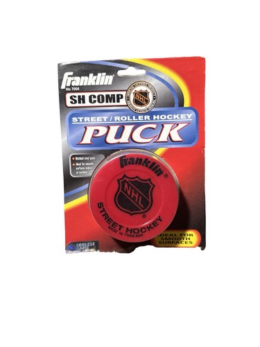 Franklin Street Roller Hockey Puck -Red  NEW NHL licensed