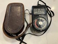 Vintage Weston Master Cine Exposure Meter Model 720 Case  Strap Great Condition