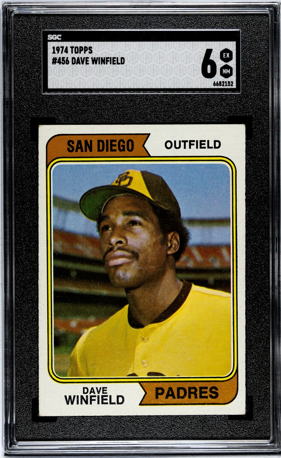 1974 Topps #456 Dave Winfield RC SGC 6 EX-MT Padres HOF