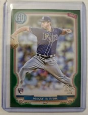 Brendan McKay RC 2020 Topps Gypsy Queen Green Parallel Tampa Bay Rays #52