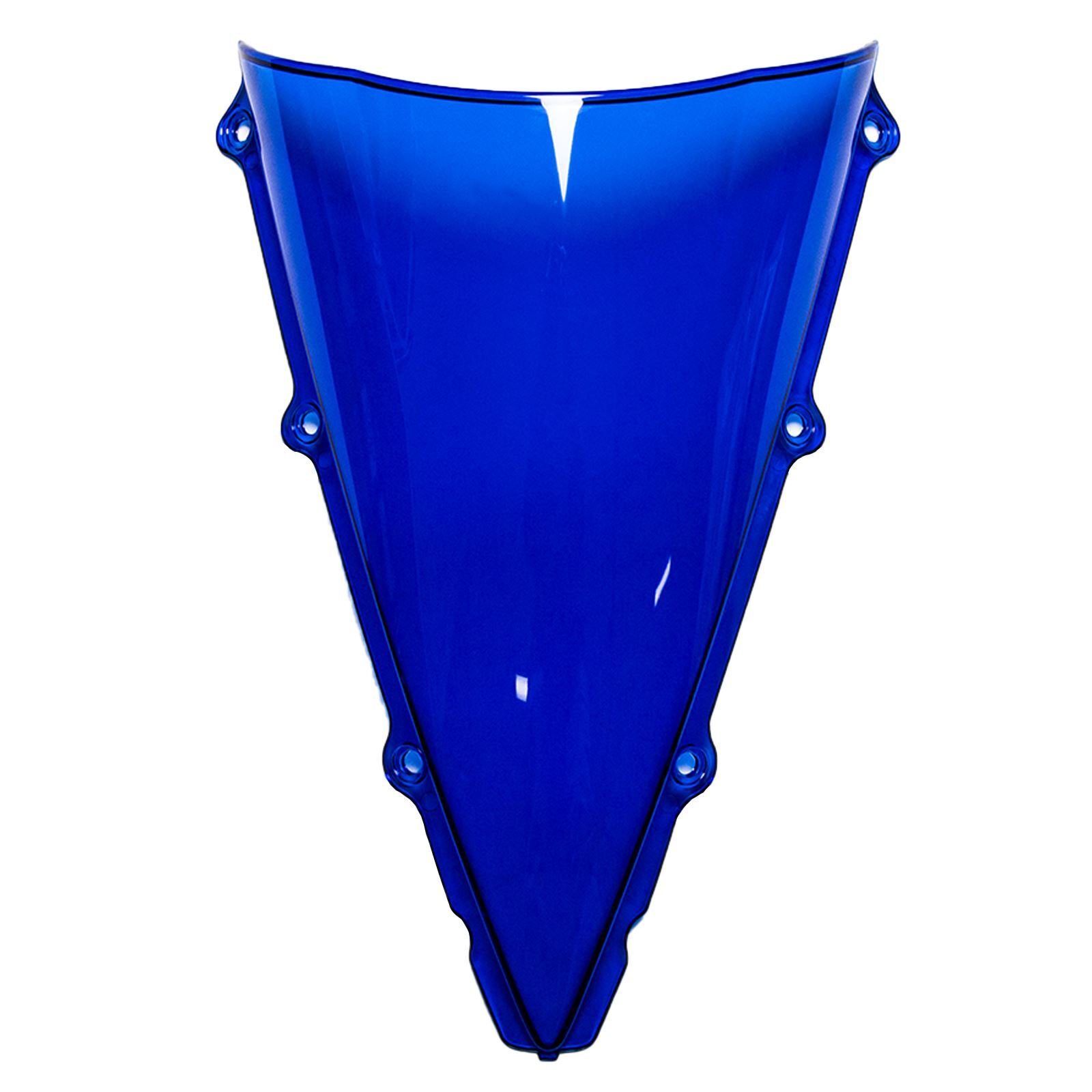 MPW Double Bubble Windshield Screen Blue for Yamaha YZF-R1 02-03