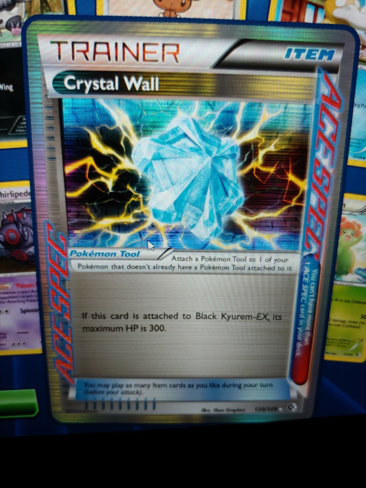 Crystal Wall Ace Spec Pokemon Tcg Online Ptcgo Digital Card Fast Ebay