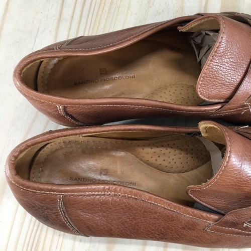 Sandro Moscoloni Shoes Mens 13 D Charles Loafers Brown Slip On Casual Comfort - Picture 14 of 17