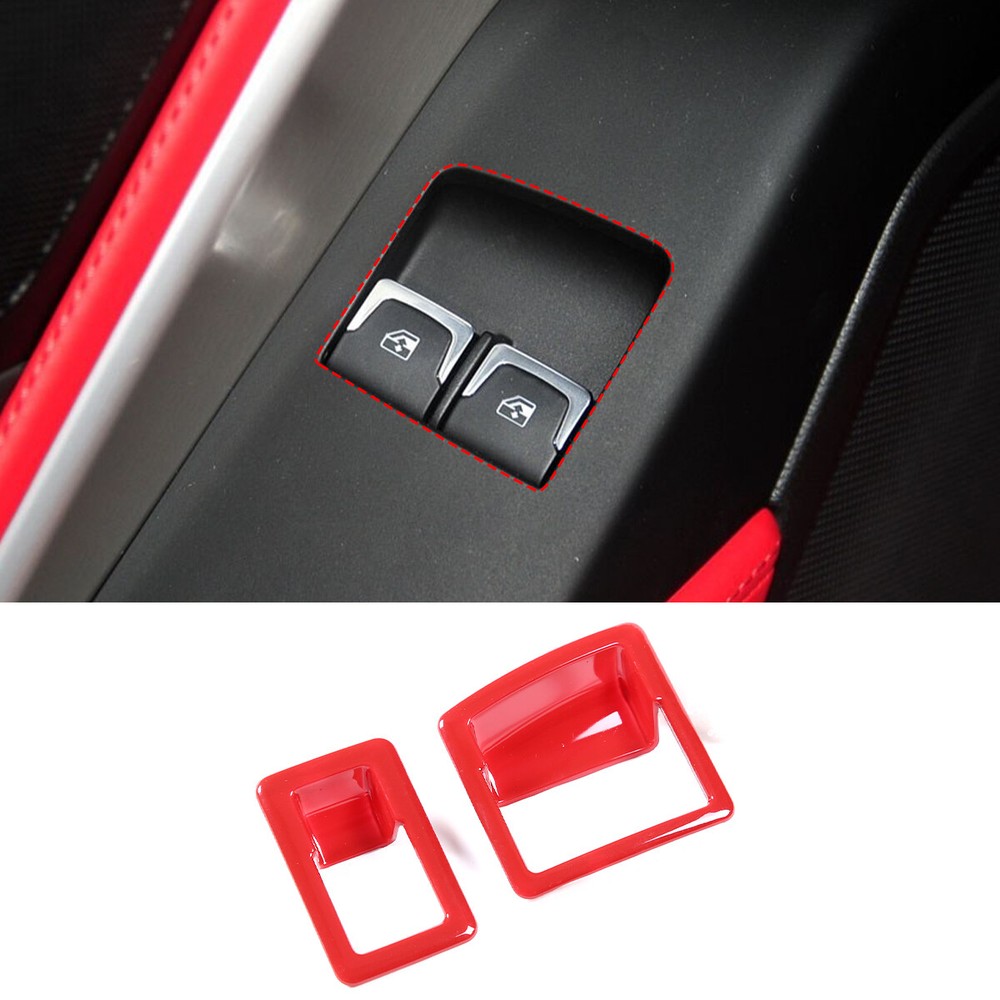 Door window Lift switch Frame Cover Trims Accessories for 2014-2018 Corvette C7