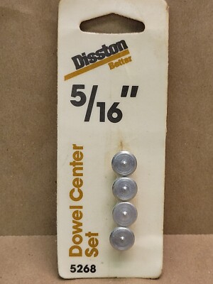 Disston 5/16'' Dowel Center Set  #5268    Wood Dowel Tip Center NOS USA