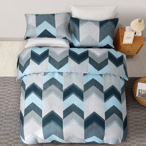 1000TC Cotton Quilt Doona Duvet Cover Set Single Double Queen King Size Bedding - Picture 50 of 100