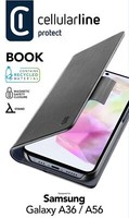 Cellularline Book Case FüR Samsung A36/A56 5G In Schwarz - Robuste SchutzhüLle