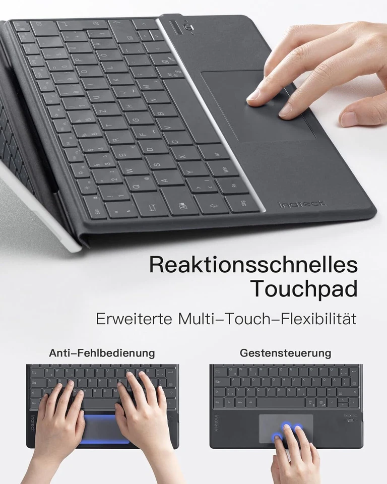 Inateck  Surface Pro 11/10/9/8/X Bluetooth Tastatur, mit 7-Farbiger beleuchtung - Bild 4 von 4