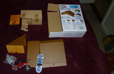 Tech Deck Build A Park Flat Ramp Grind Rail With Box, Board and Bike