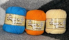 Lily Sugar' n Cream Yarn 4 oz Crochet Knitting Cake Multiple Color Choices