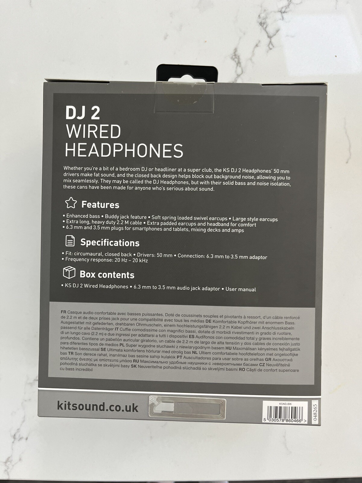KitSound+DJ+2+Over+the+Ear+Headphone++Black for sale online eBay