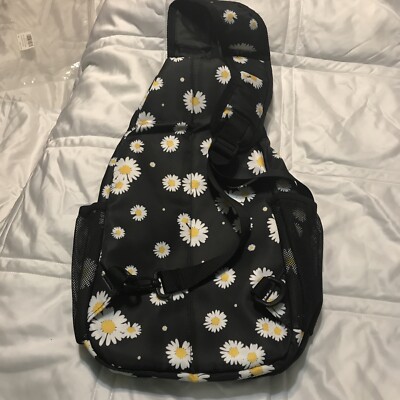 MOSISO Daisy Sprigs Sling Backpack - Crossbody Daypack For Hiking & Travel, Fits Tablets Up To 11" - View #6