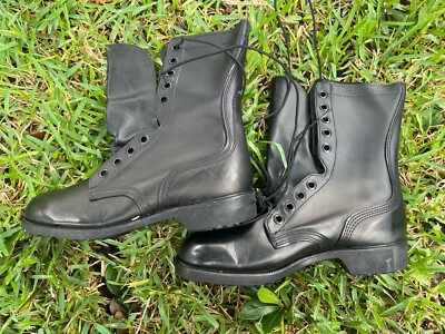 USGI Vintage All Leather Combat Boots Ro-Search Ripple Sole Size