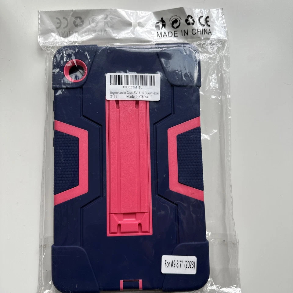 Hard Case for Samsung Galaxy Tab A9 2023 (8.7 inch), Heavy Duty Kick Stand Pink - Image 3 of 4