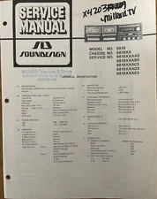 SOUNDESIGN NO. 6818 XX AA3 AB3 AC3 AD3 AE3 AM/FM STEREO CASSETTE SERVICE MANUAL