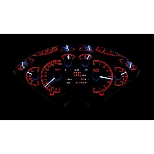 Dakota Digital 1955-1956 Chevy Bel Air Analog Gauges Black Face Alloy HDX-55C-K - Picture 6 of 12