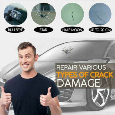5pcs/set Car Windshield Broken Glass Repair Liquid Glass Scratch Crack Repair