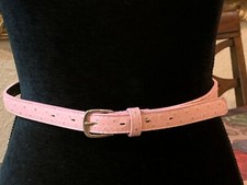 Faded Glory Light Pink Belt w/Star Design Girls Size M/L 32.5"
