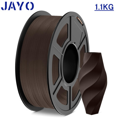 JAYO PLA Holz 3D Drucker Filament 1,75mm 15% Holzfasern 1,1KG Walnut Keine Blase