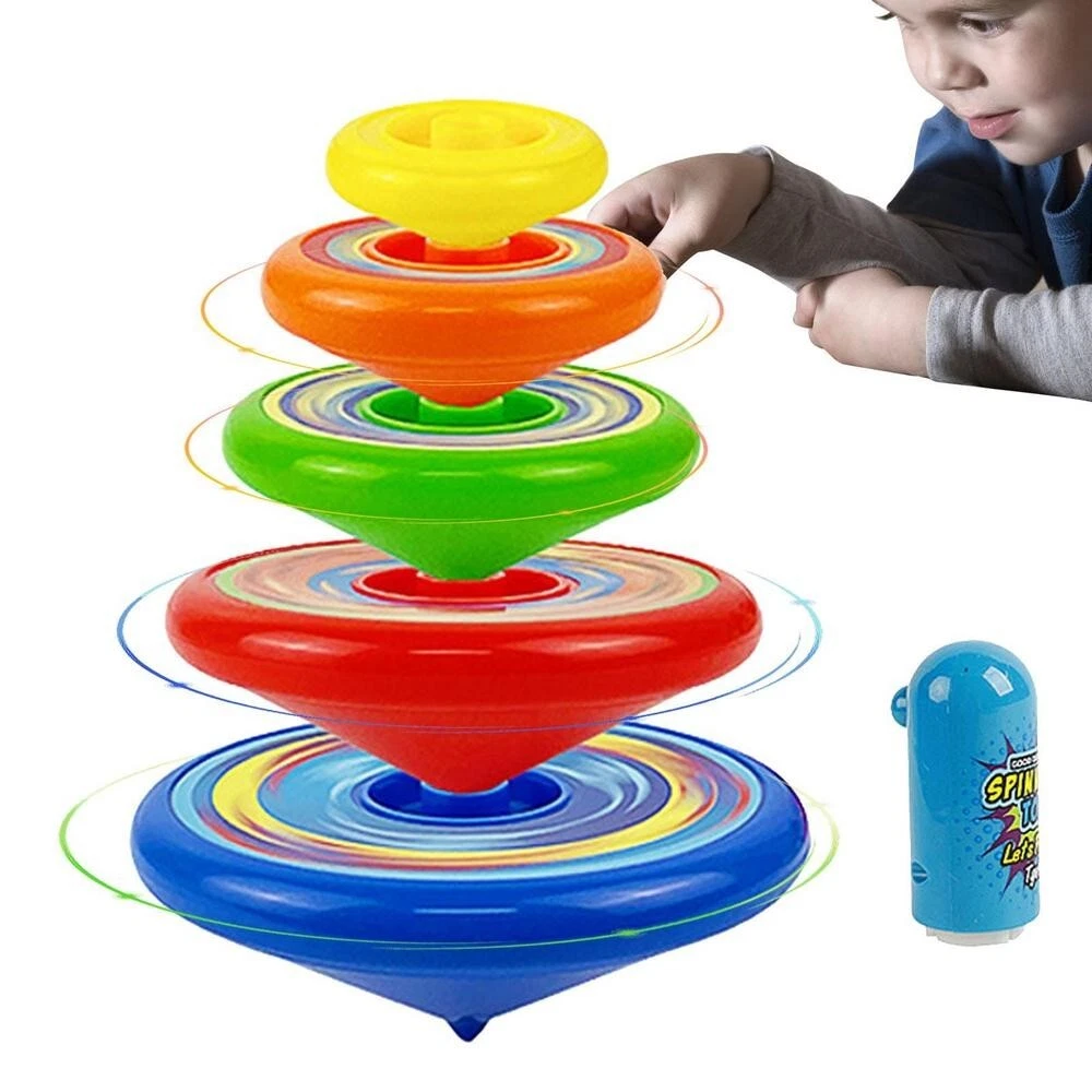 Kids Spinning Top Gyro Folding Spinning Top Toys Stacking Battle