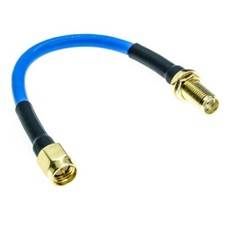 SMA Male to SMA Female Bulkhead 0.086" RG405 lot RF Semi Flexible Cable Blue