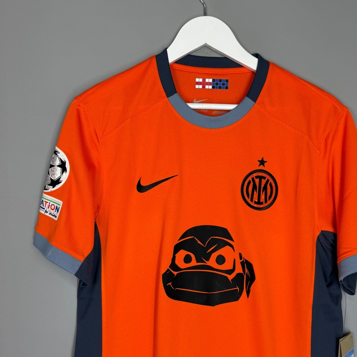 NWT INTER MILAN 2023 2024 THIRD SHIRT JERSEY MAGLIA TURTLES NINJA