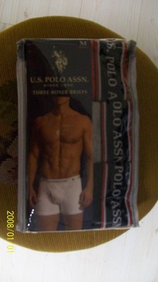 US Polo Assn 3 Boxer Briefs L Black Red, Gray, Tag-Free PRIORITY FREE SHIPPING