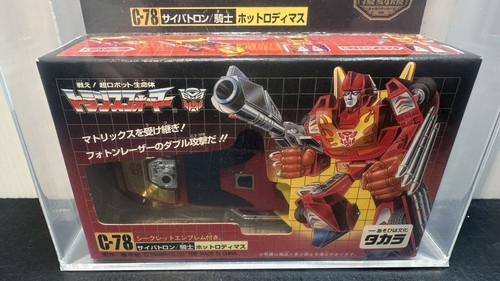 2000 C-78 TAKARA TRANSFORMERS RISTAMPA HOT RODIMUS AFA 7.5 SUPER RARO - Foto 3 di 15