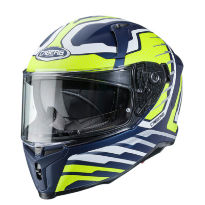 Full Face Motorcycle Helmet Caberg Avalon FORGE BLUE YELLOW Size XS