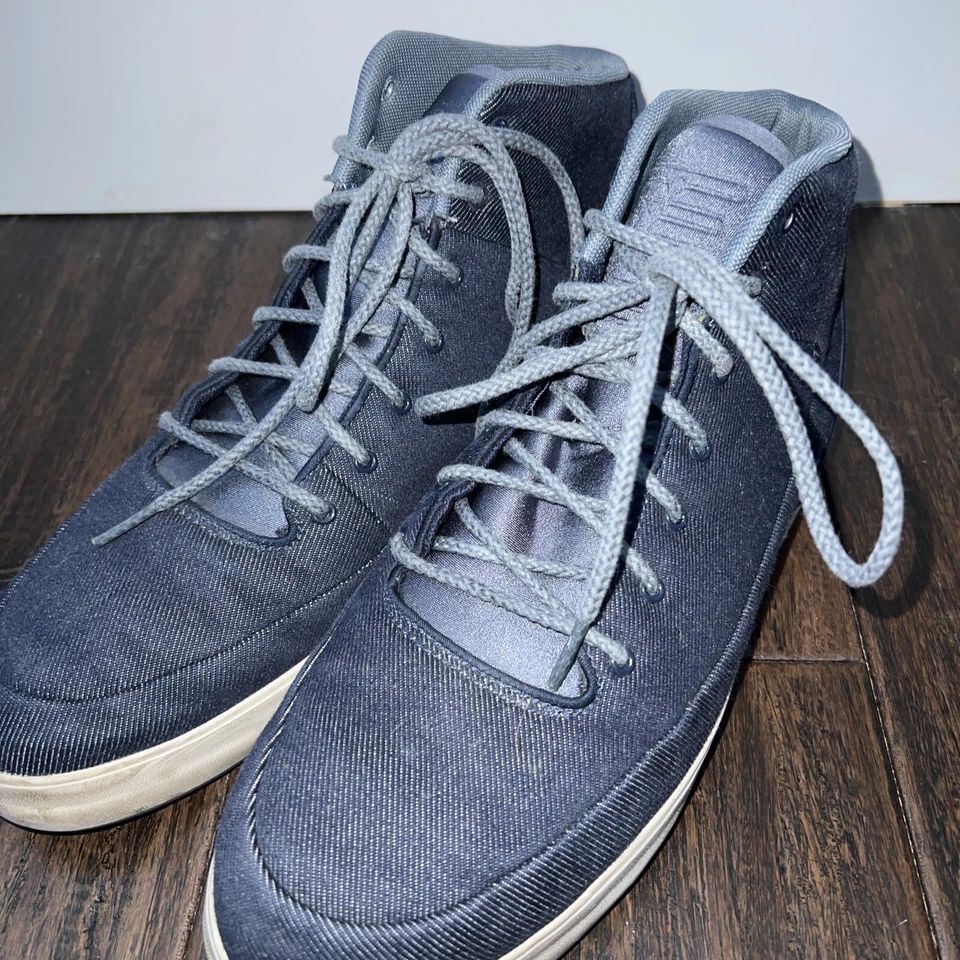 Nike Air Jordan V.9 Crecido Medio Obsidiana/Azul Textil Zapatos Talla 9.5 453930 401 Foto 3 de 4