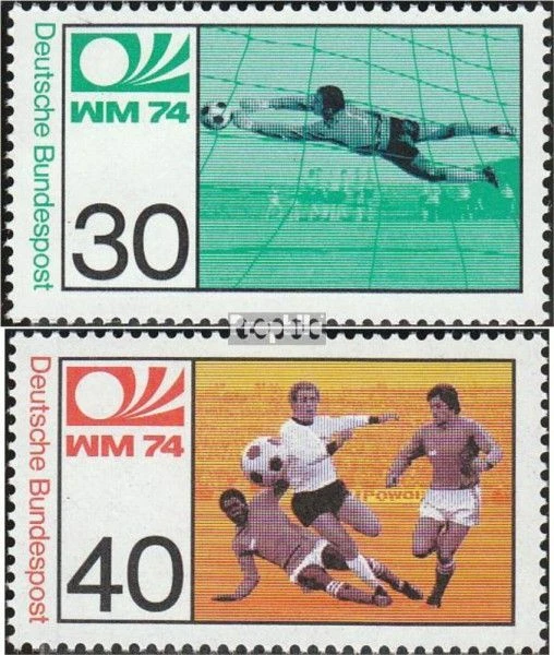 BRD 811-812 (kompl.Ausg.) postfrisch 1974 Fußballweltmeisterschaft - Bild 1 von 1