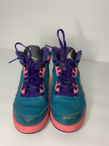 teal and purple jordans