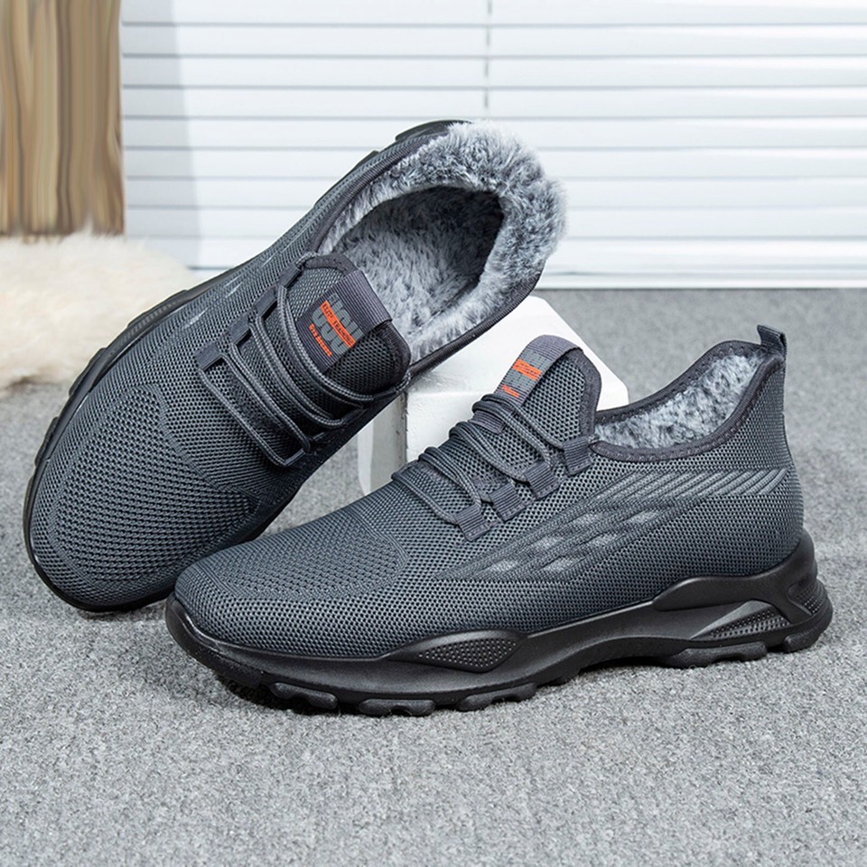 Men Winter Snow Cold Weather Boots Ankle Outdoor Warm Plush Lining