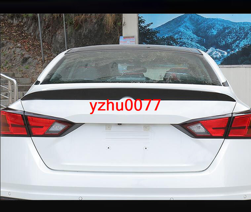 FOR Nissan Altima 2019-2022 Glossy Black Rear Tail Trunk Spoiler Wing Lip Trim - Picture 5 of 6