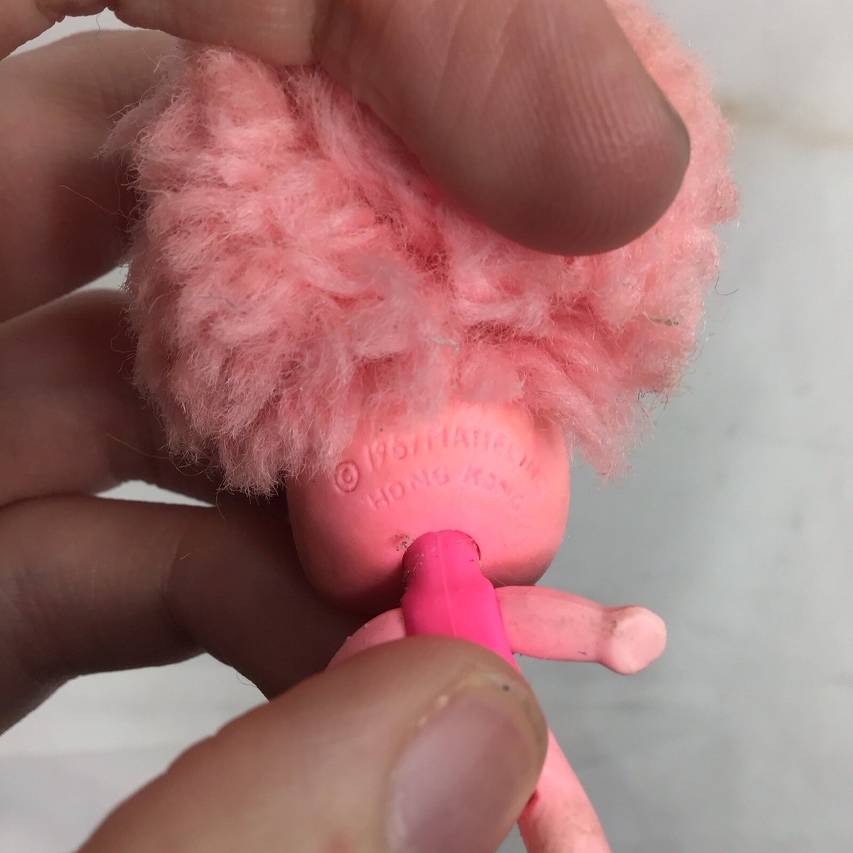Vintage Mattel Upsy Downsy TICKLE PINKLE Doll car/Bugabout stop  display picture 1