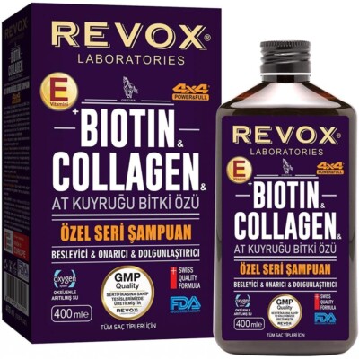 Revox Horse Tail Extract Shampoo 400ml - 13.5oz Biotin Collagen by Swiss exp2025