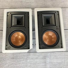 Klipsch Speakers  R-3650-W /   2 Speakers with Screens Please See Photos WORKS