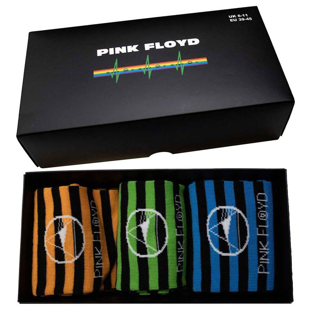 Orphan Sku - Pink Floyd Unisex Ankle Socks Set: Mono Prism (Uk Size 6 - 11) -