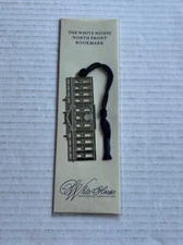 New The White House Historical Association Silver Metal Bookmark Washington DC