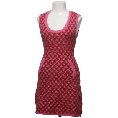 Zara, Kleid, Größe: S, Pink/Rot, Acryl/Polyamid/Polyester/Wolle, Karo #EUY