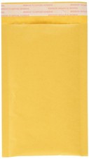 50 Pc Kraft Bubble Mailers Padded Envelopes 4 X 7 4 x 7, Yellow