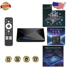 Stunning 8K Android 14 TV Box R69PLUS 4GB/32GB Dual WiFi BT5.0