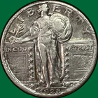 1928 Standing Liberty Quarter Almost Uncirculated AU Coin #39357