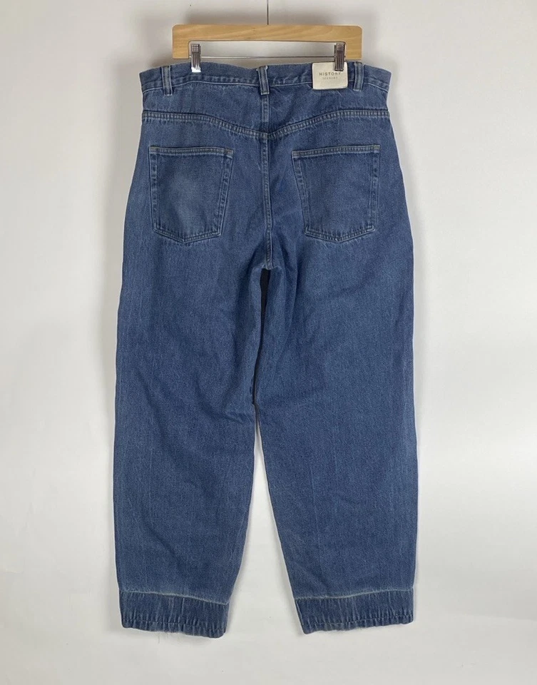 RARE VTG Iceberg History Denim Jeans Scooby Doo Tagged As 42 Runs 39” - Image 2 of 4