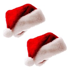 Christmas Hat, Santa Hat Holiday for Adults Unisex Velvet Comfort Extra Thick...