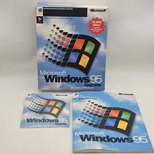 Microsoft Windows 95 Upgrade CD-ROM Edition w/ Box Manual & CD Key