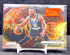 💥SILVER MOJO PRIZM #/25💥 Kemba Walker 2024-25 Prizm FIREWORKS MONACO SP HOLO