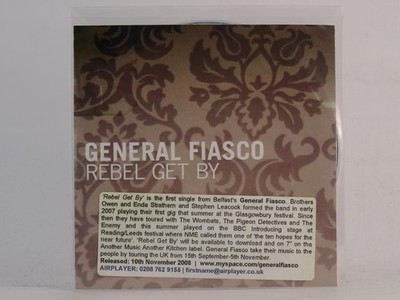 GENERAL FIASCO REBEL GET BY (E36) 3 Track Promo CD Single including Picture Slee